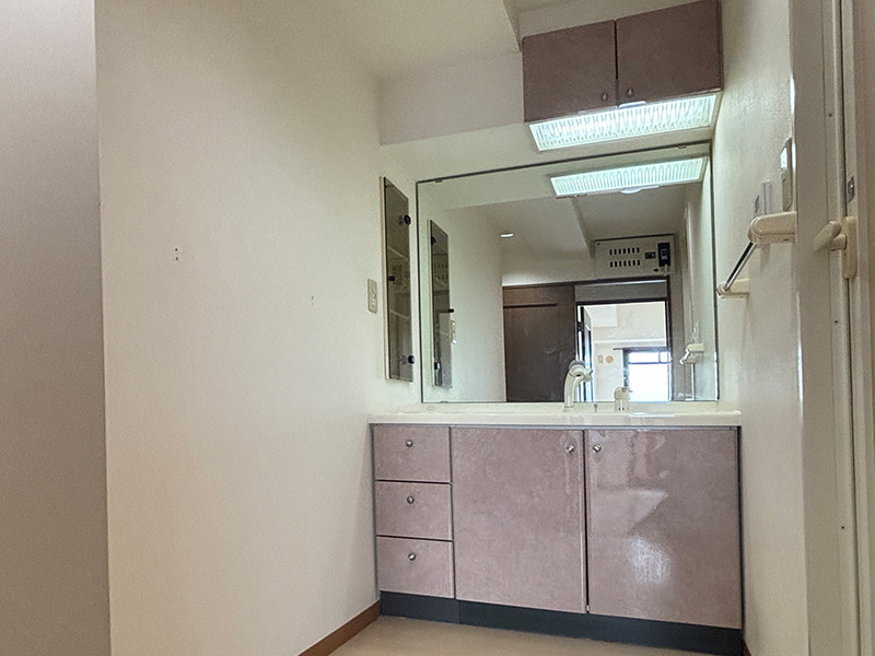 洗面室のリフォーム・ビフォー
